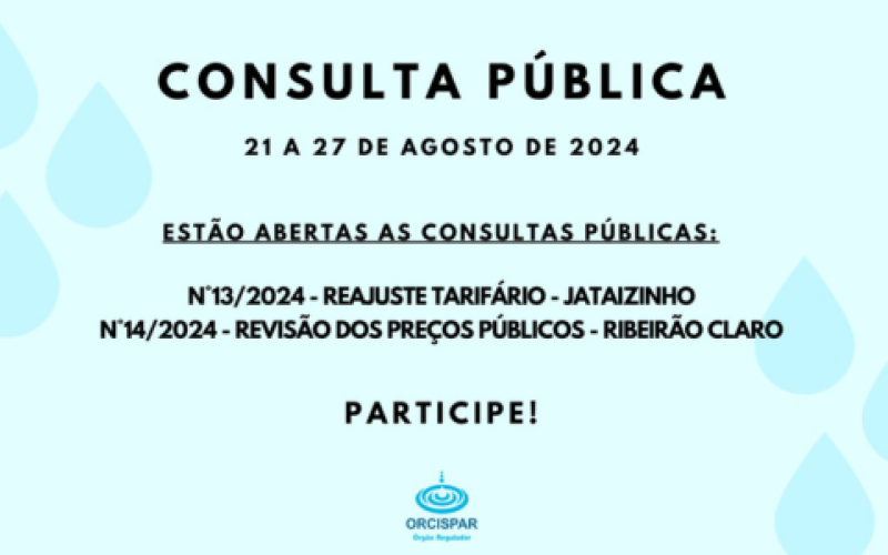 Consultas Públicas - Jataizinho e Ribeirão Claro