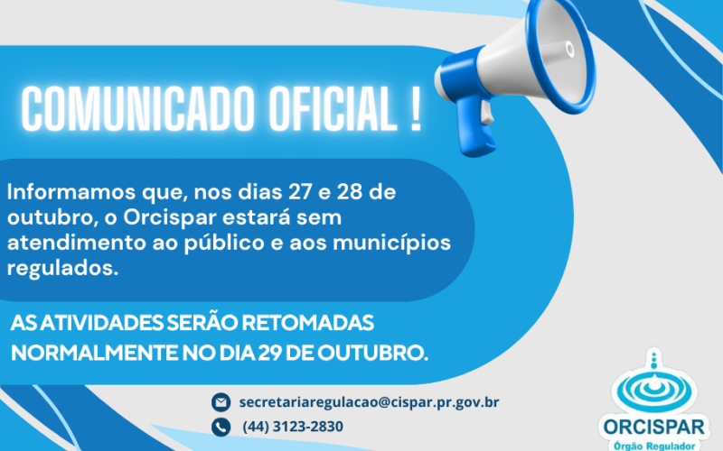 Comunicado Oficial !